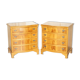 Vintage Pair of Large Knotty Fir and Burl Chests of Drawers