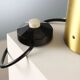Vintage brass table lamp, minimalist design, Italy, 1960s-1970s
