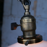 OC White lamp with wall attachment