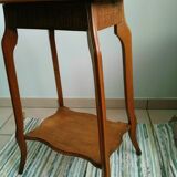 Art Deco side table wooden top