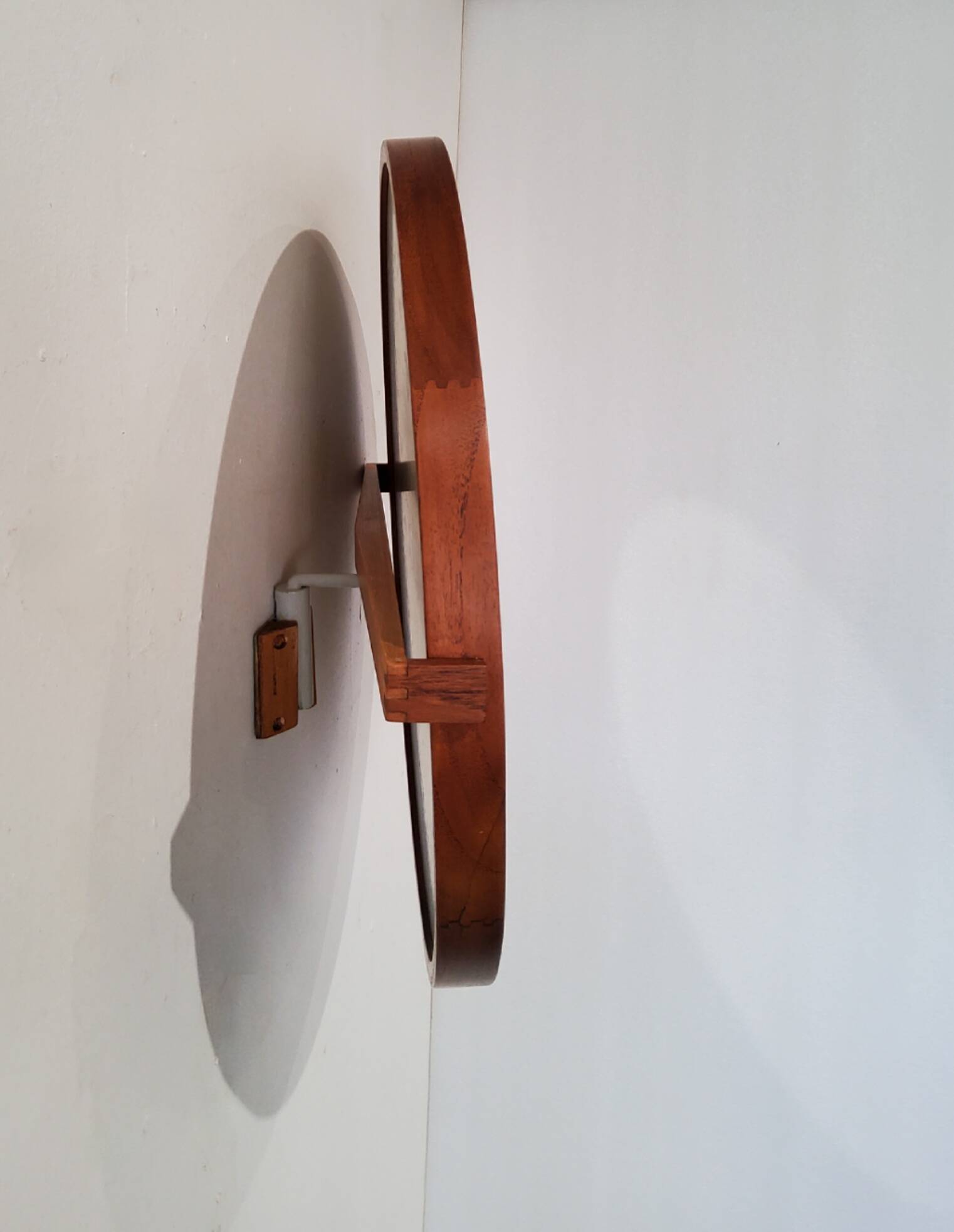 Scandinavian wall mirror in teak - luxury