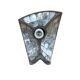 Nr. 2 Vintage industrial mirrored pendant light by Esla