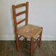 Light wooden chair and mulched seat, 50s-60s