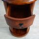 Petit meuble d'appoint circulaire ou chiffonnier en palissandre années 60, Inde
