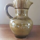 Vintage ceramic pitcher and 6 cups