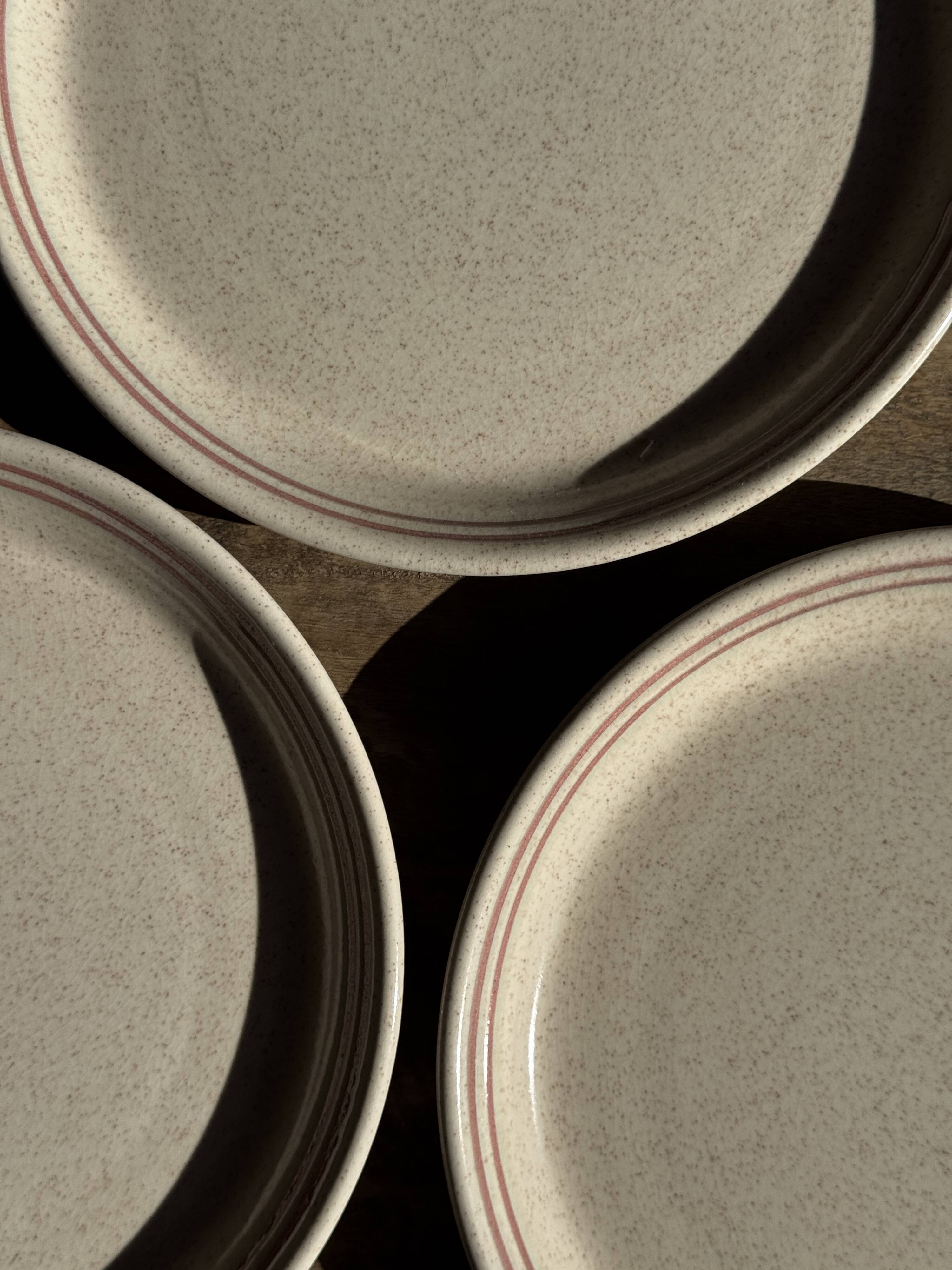 Lunéville table service Art Workshop 8 plates and 2 serving dishes