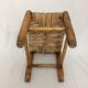 Vintage rustic low stool