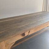 Farmhouse table with drawers for 10 people