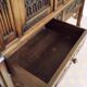 Gothic sideboard in oak and walnut – French school, 19th century