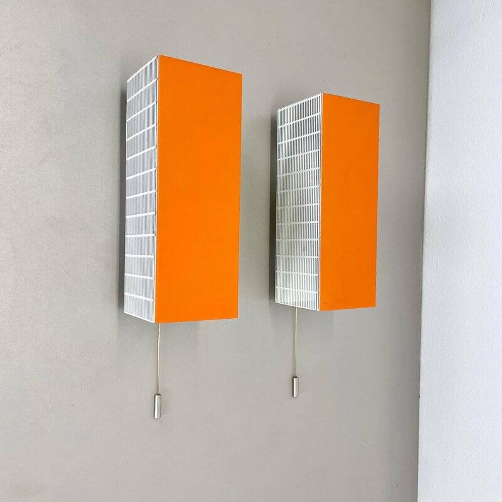 Vintage Pop Art wall lamps, 1950s, set of 2