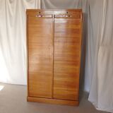 Double curtain cabinet cabinet with 50s