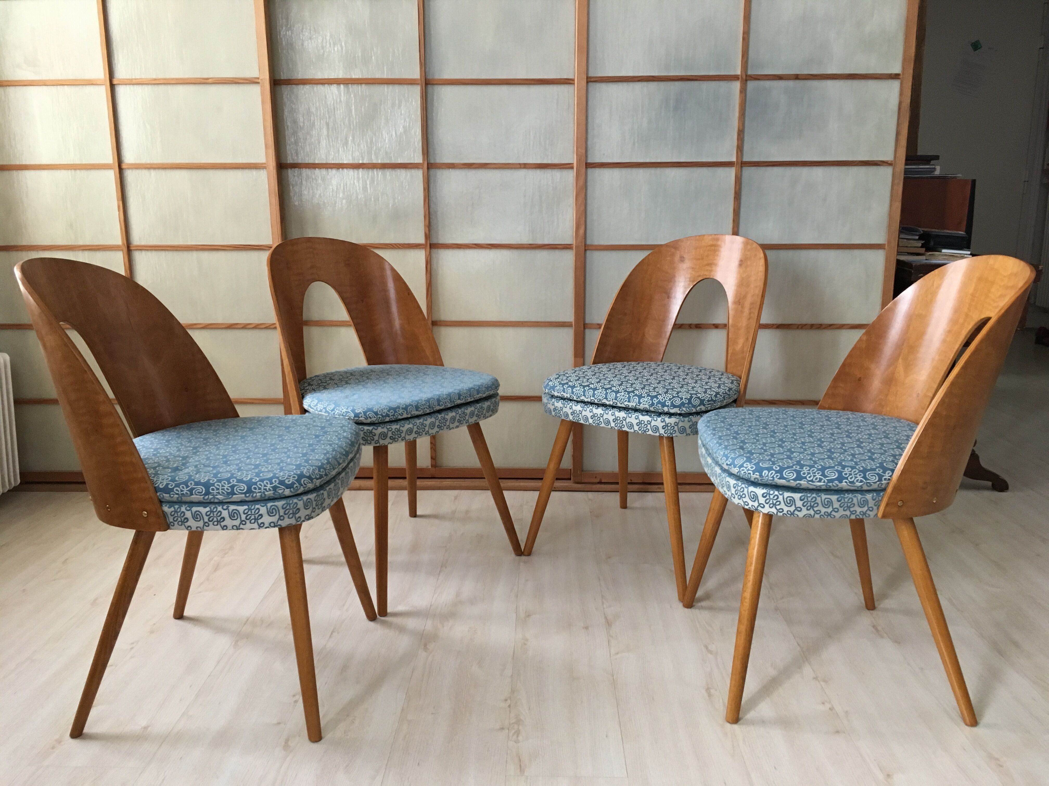 Antonin Suman 4 chair series