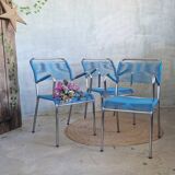 Vintage scoubidou armchairs
