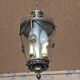Patinated bronze ceiling lantern with smoked glass – Louis XVI style, 3 lights