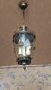 Patinated bronze ceiling lantern with smoked glass – Louis XVI style, 3 lights