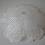 Large lampshade suspension large glass flower 37 cm chandelier lighting