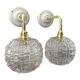 Pair of vintage wall sconces globes