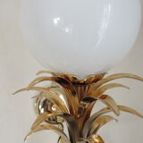 Luminaire wall lamp golden palm tree Sergio Terzani numbered