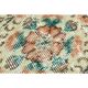 1970s vintage Turkish Oushak handmade wool cotton beige runner rug 85x270