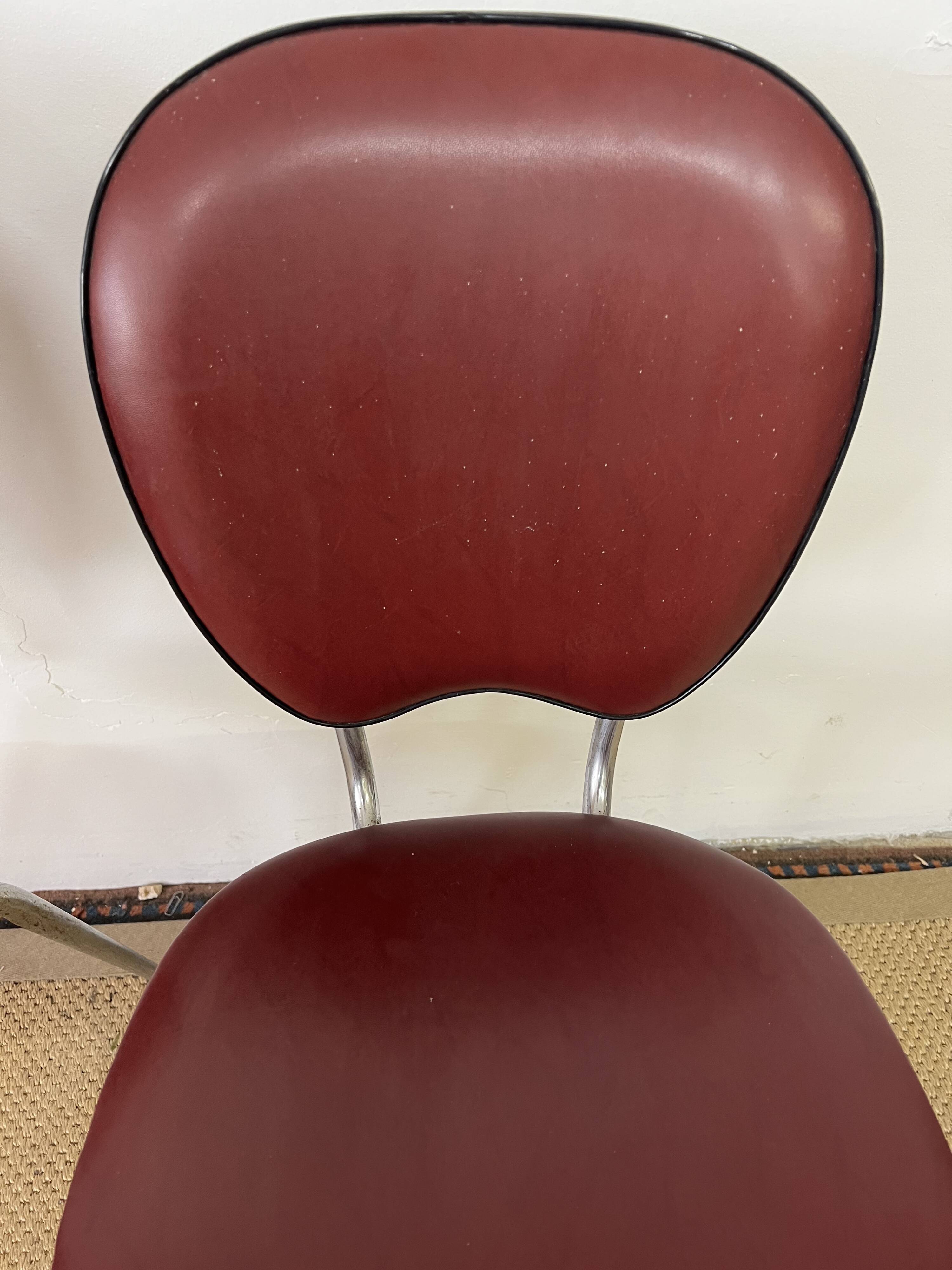Paire de chaises vintage en skaï