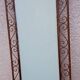 Antique mirror, large dimensions, solid wrought iron, mirror in very good condition.