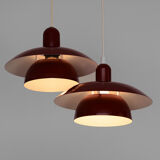 Pair of hanging lamps from Hamalux