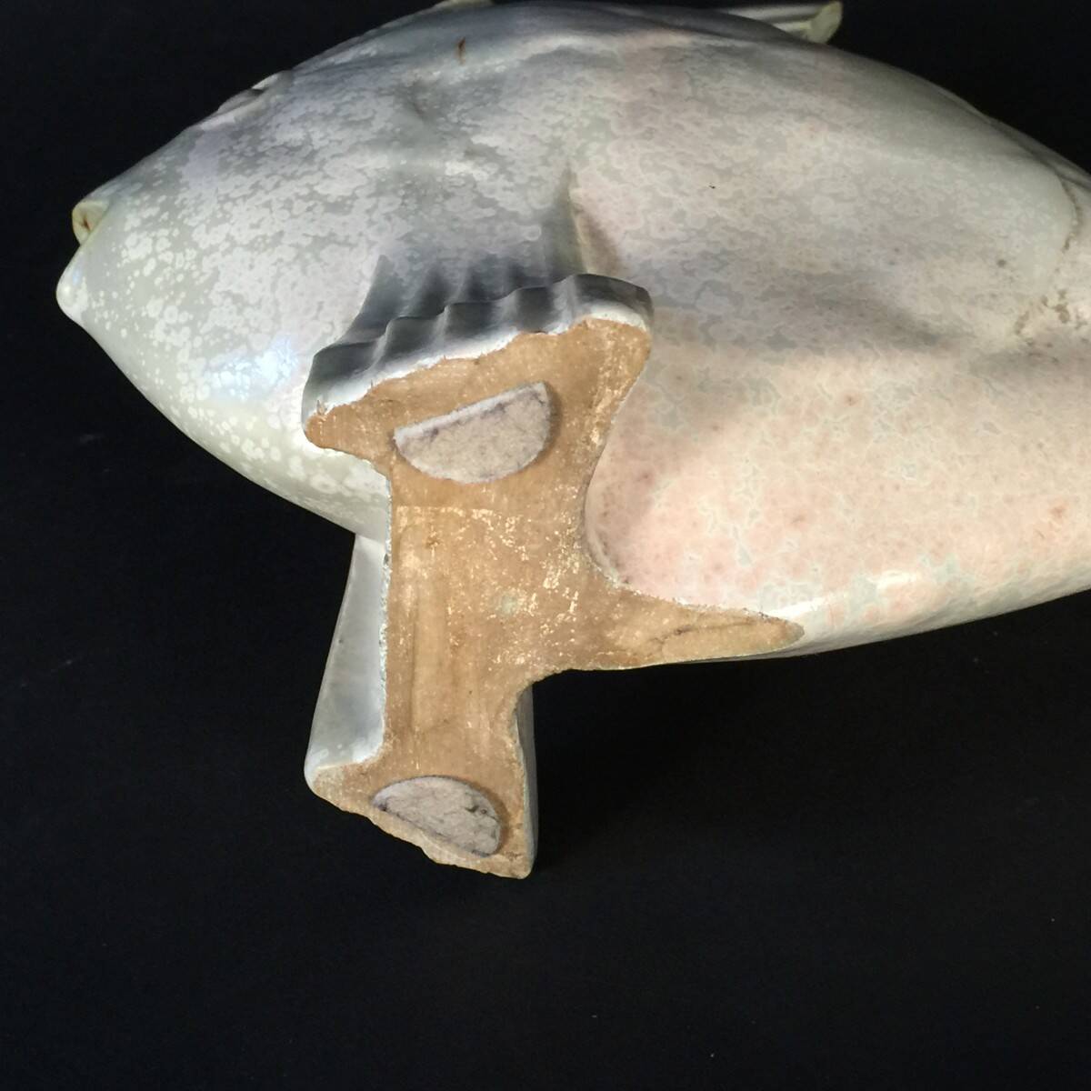 Salted Stoneware Sculpture, Art Deco - Roger Guerin "Fish" Circa 1925/1930