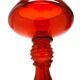 Vase, modernism, red glass, designed by J. Słuczan-Orkusz, Poland, 1970s