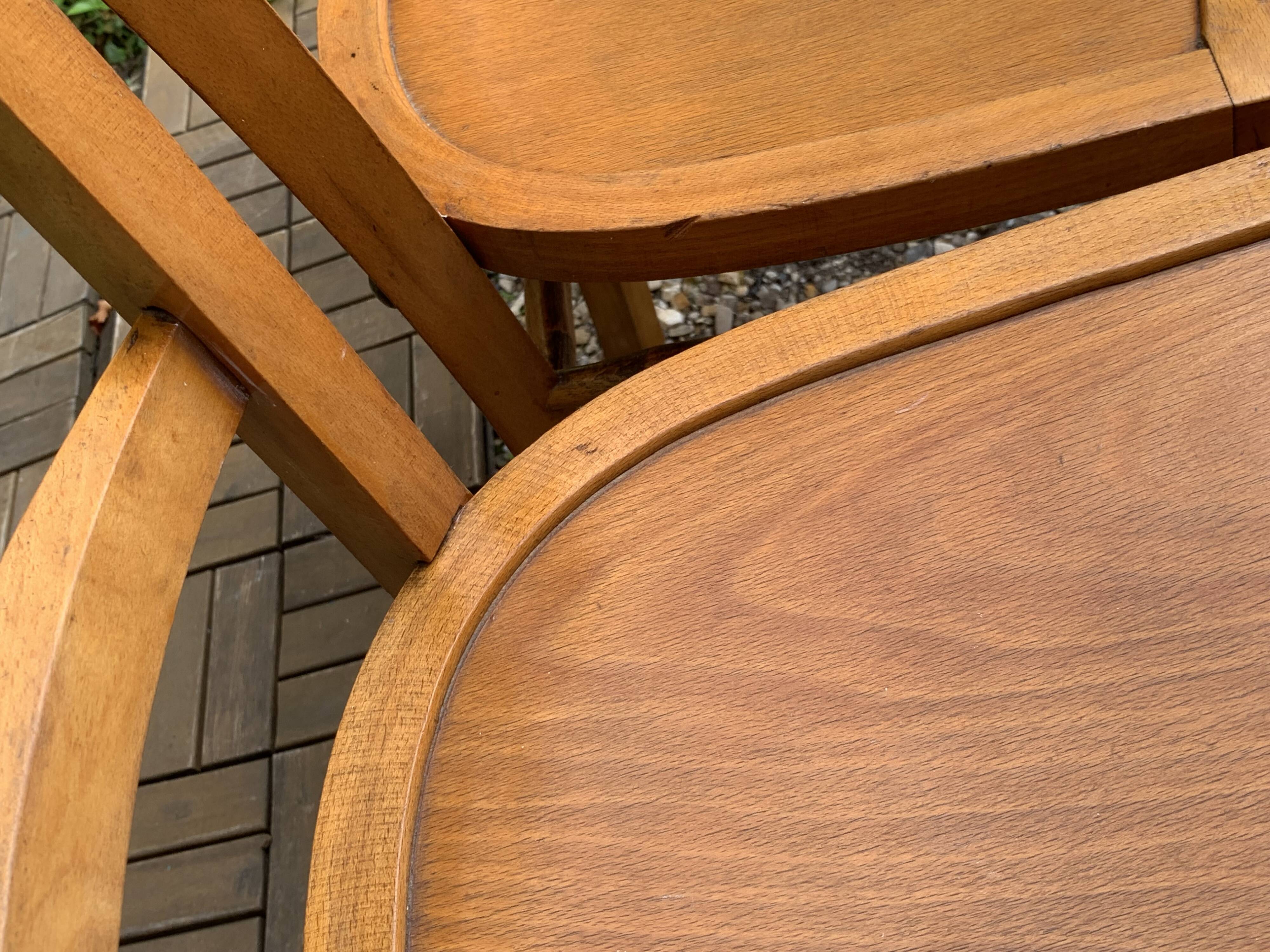 4 vintage Luterma bistro chairs 1940