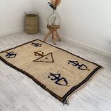 Handcrafted Moroccan Berber carpet 190 x 120 CM