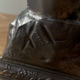 Religious metal music box - I am the immaculate conception - made in France