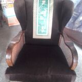 Pair of wingback armchairs