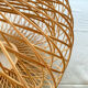 Openwork wicker hanging lamp