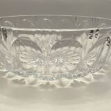 Large moulded crystal bowl