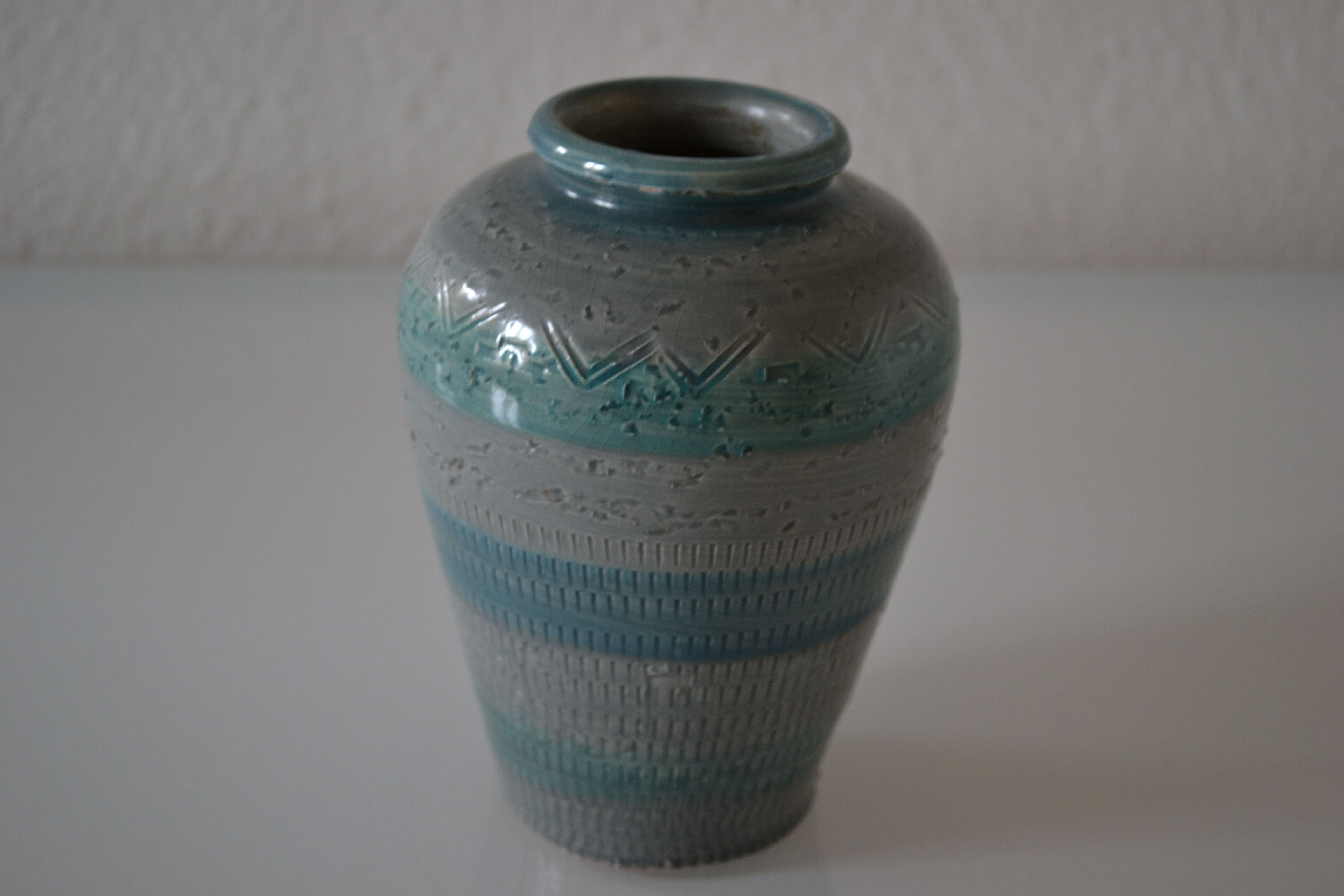 Vase vintage 60's aldo londi bitossi blu rimini