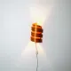 Pine Veneer Curved Wall Lamp By Unknown Designer, Sweden 1970S