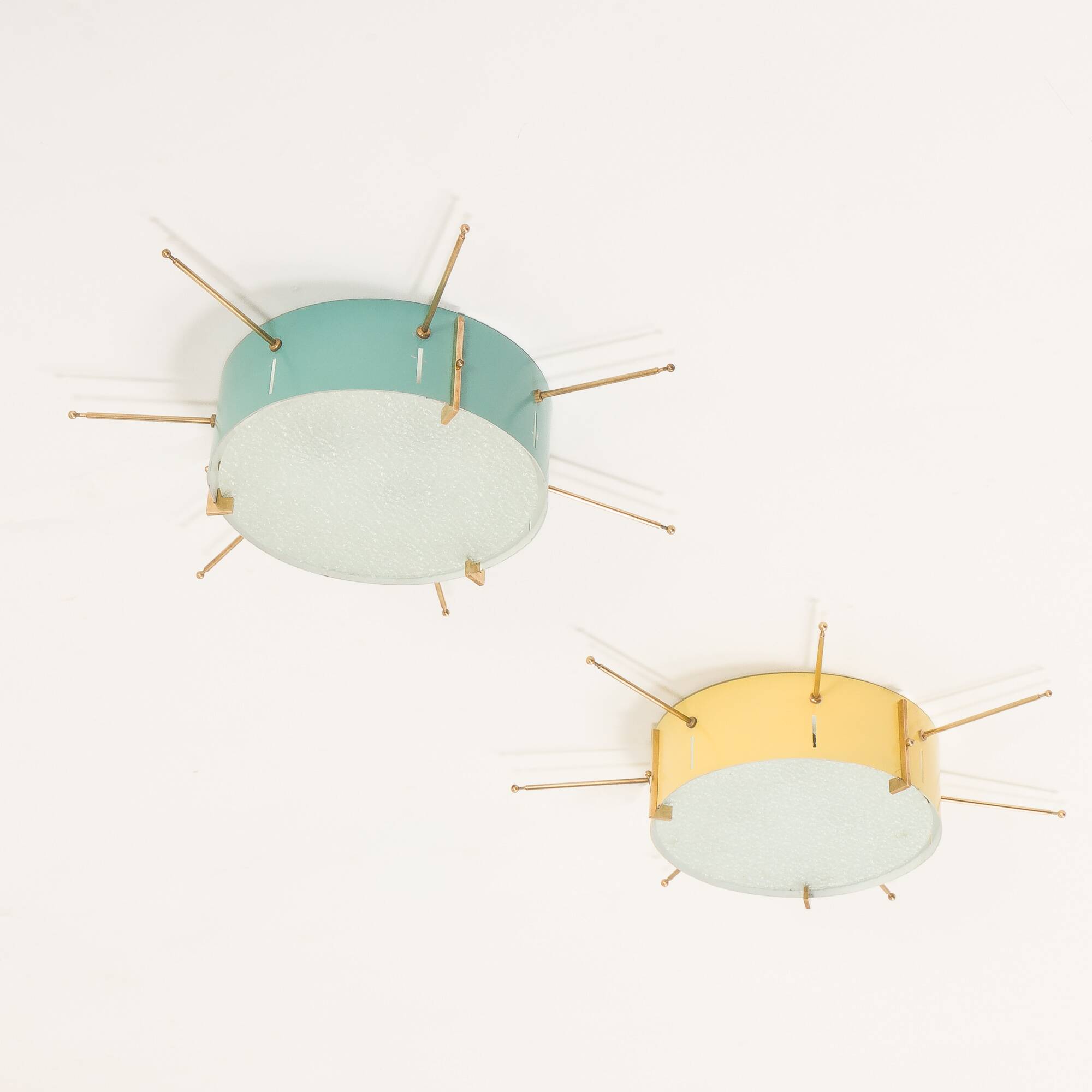 Italian mid century wall lights or ceiling flush mount lights
