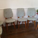 Lot of 6 vintage chairs