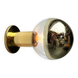 Vintage German Space Age Brass Ceiling Lamp by Motoko Ishii for Staff, 1970s