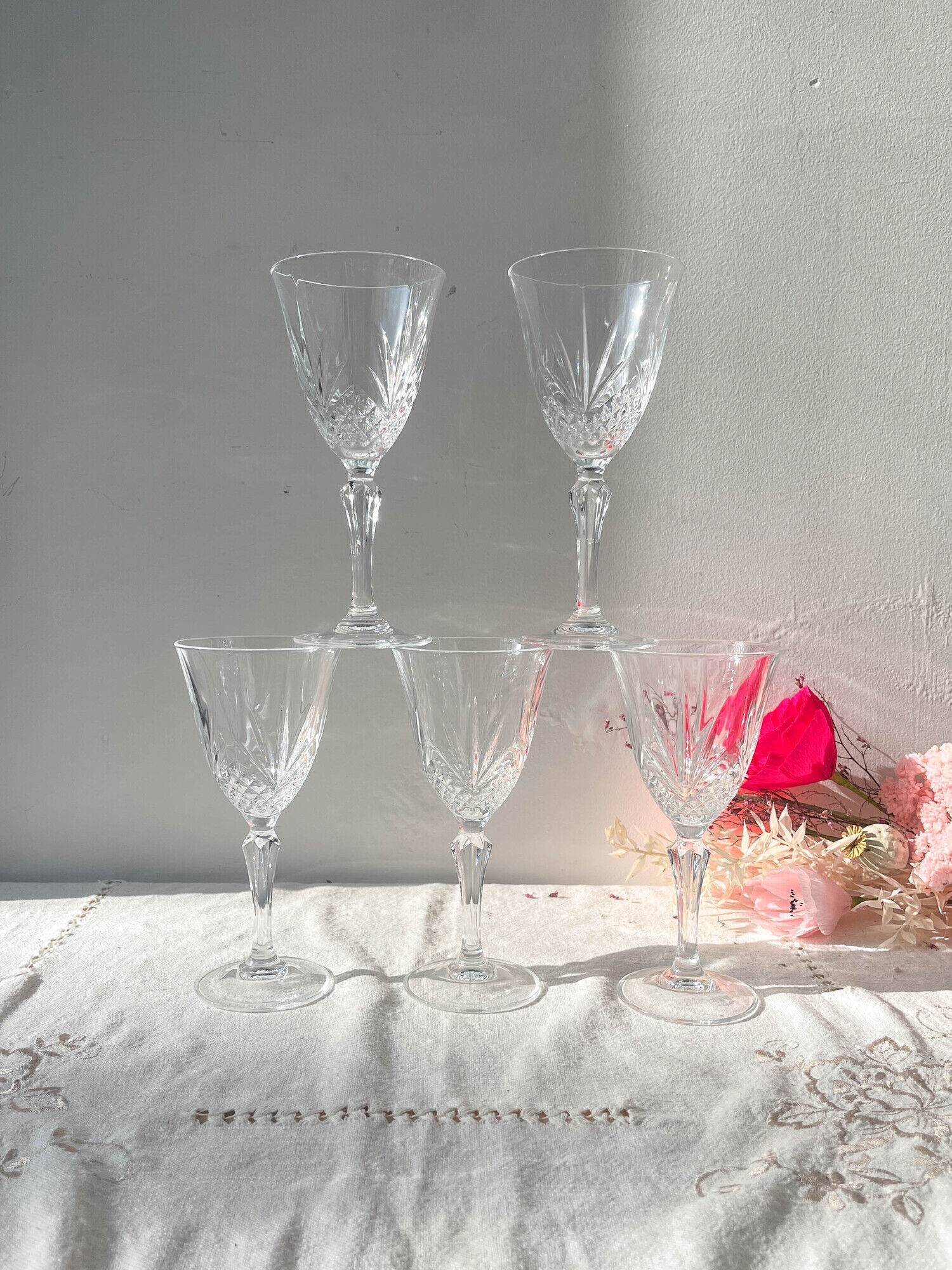 Set De 6 Verres à Vin En Cristal - 600 Ml, Parfaits Pour Rouge, Blanc Et Rosé | Verres Bourgogne Élégants Pour La Dégustation à La Maison
