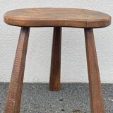 Pair of brutalist tripod stools