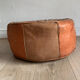 Moroccan leather pouf