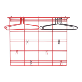 Hanging coatrack, 1950s Holland