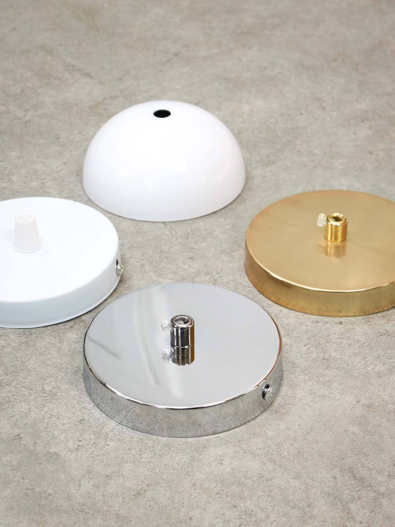 Mid-Century Italian Opaline Glass & Brass Pendant Lamp, 60s