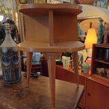 Small side piece of furniture, tripod bedside table 1950