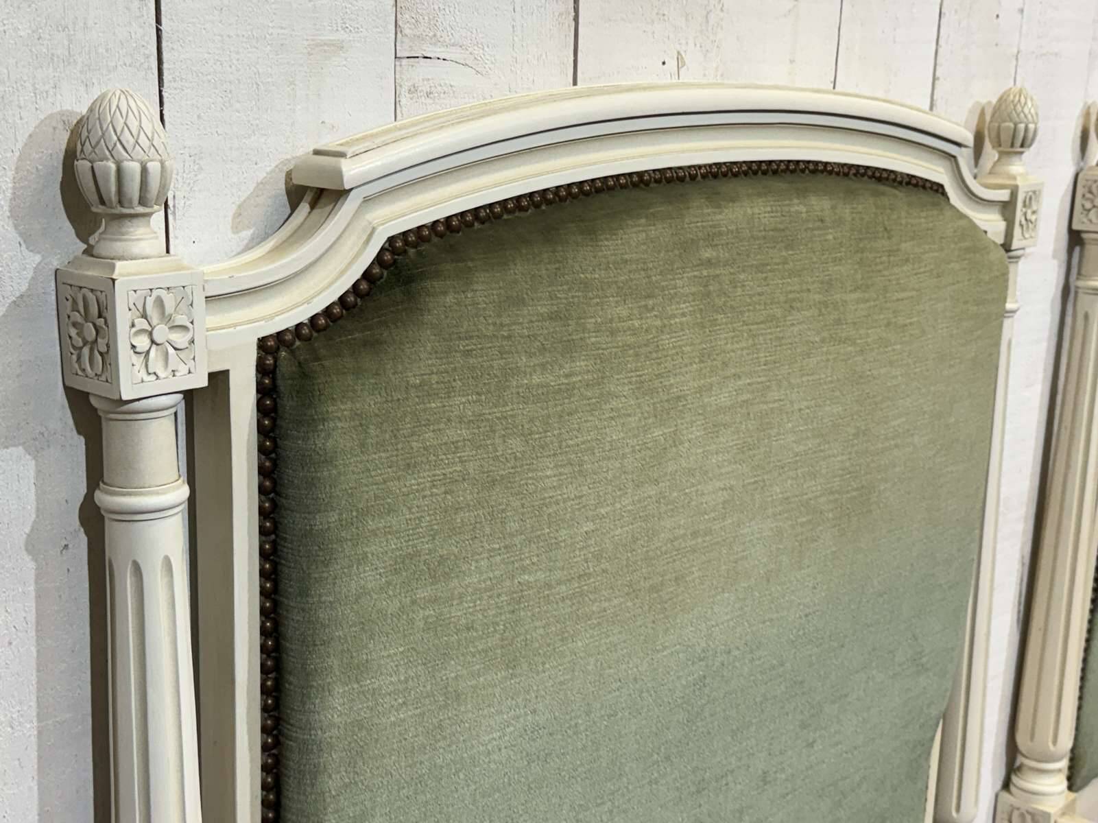 Pair of Louis XVI style beech beds