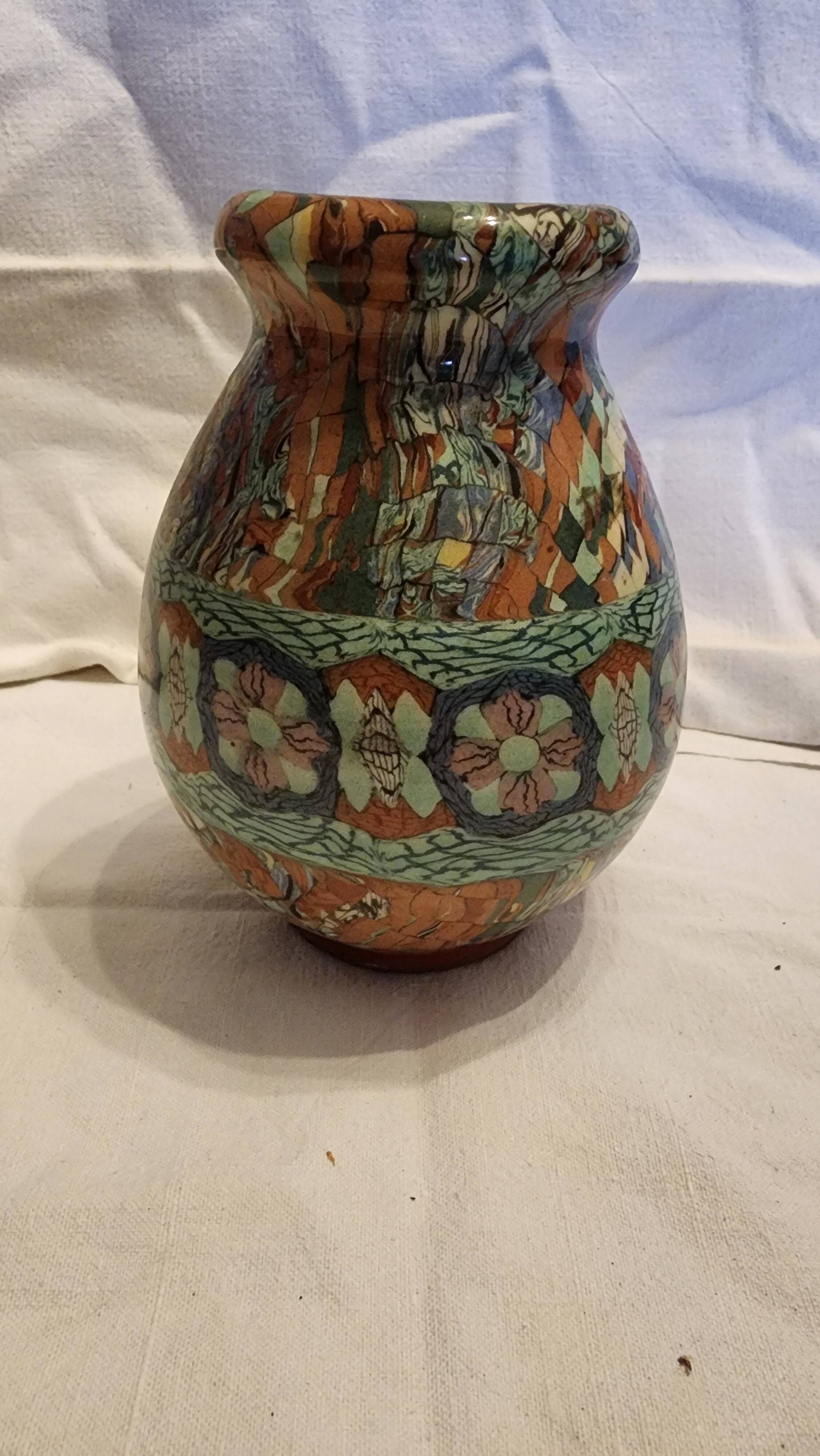 Vallauris vase signed Gerbino