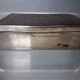 Box in silver metal and mahogany 1940