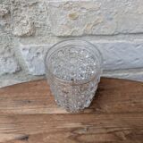 Antique crystal glass goblet signed Baccarat model Diamonds Pierreries H