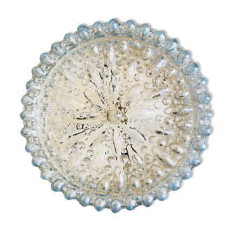 Moulded glass ceiling light